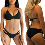 Swimsuit Bikini Female Sense Three-Point Underwear-Black-1