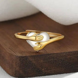 Hug Love Heart-shaped Ring Fashion Simple Rings For Valentine's Day-1