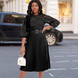 Chic Plus Size Lace African Dress