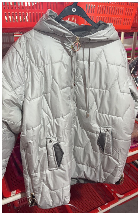 Chic Hooded Down Cardigan Coat