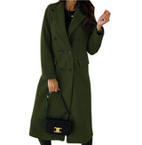 Chic Double-Breasted Wool Coat