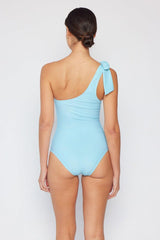 Marina West Swim Vacay Mode One Shoulder Swimsuit in Pastel Blue-4