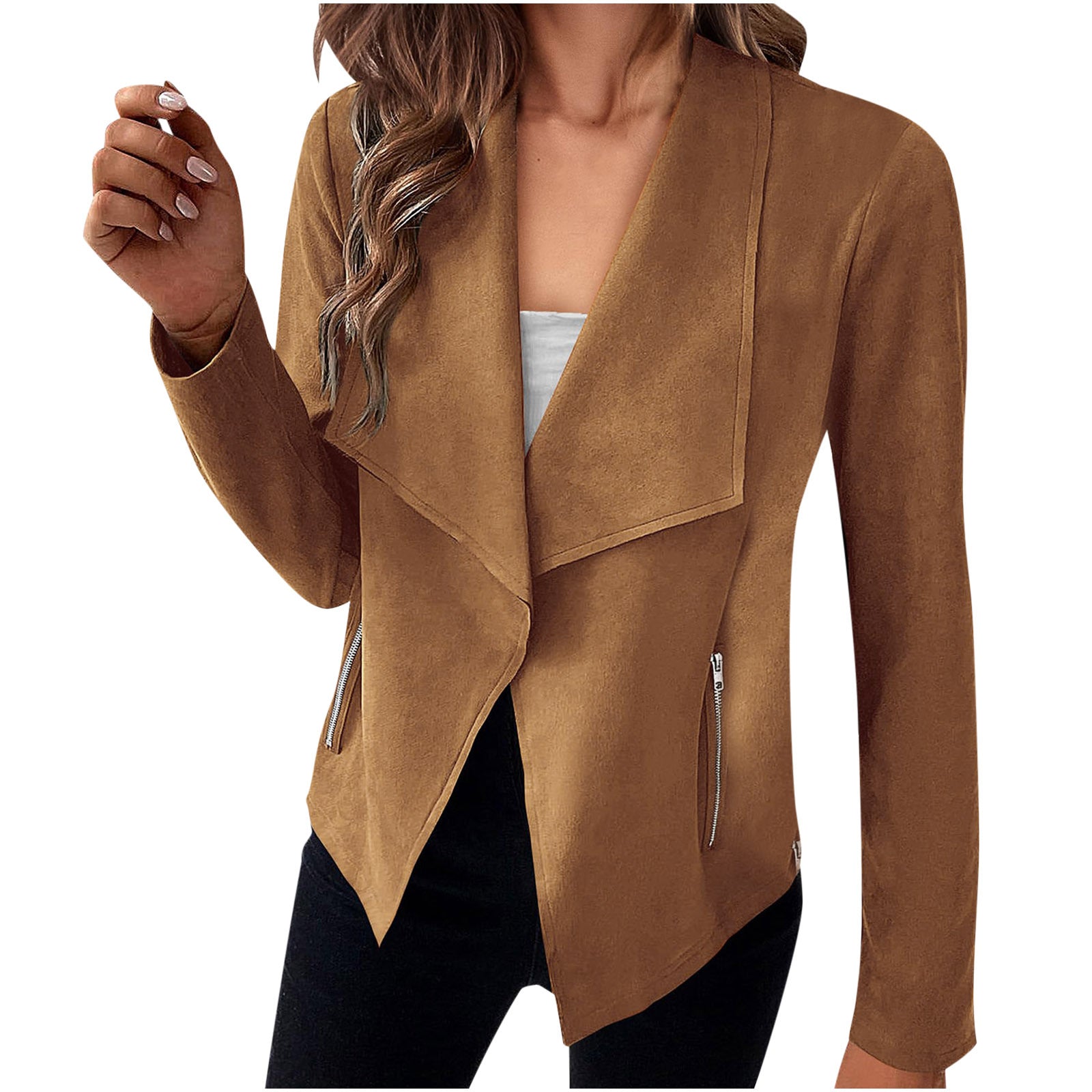 Chic Suede Coat for Effortless Style