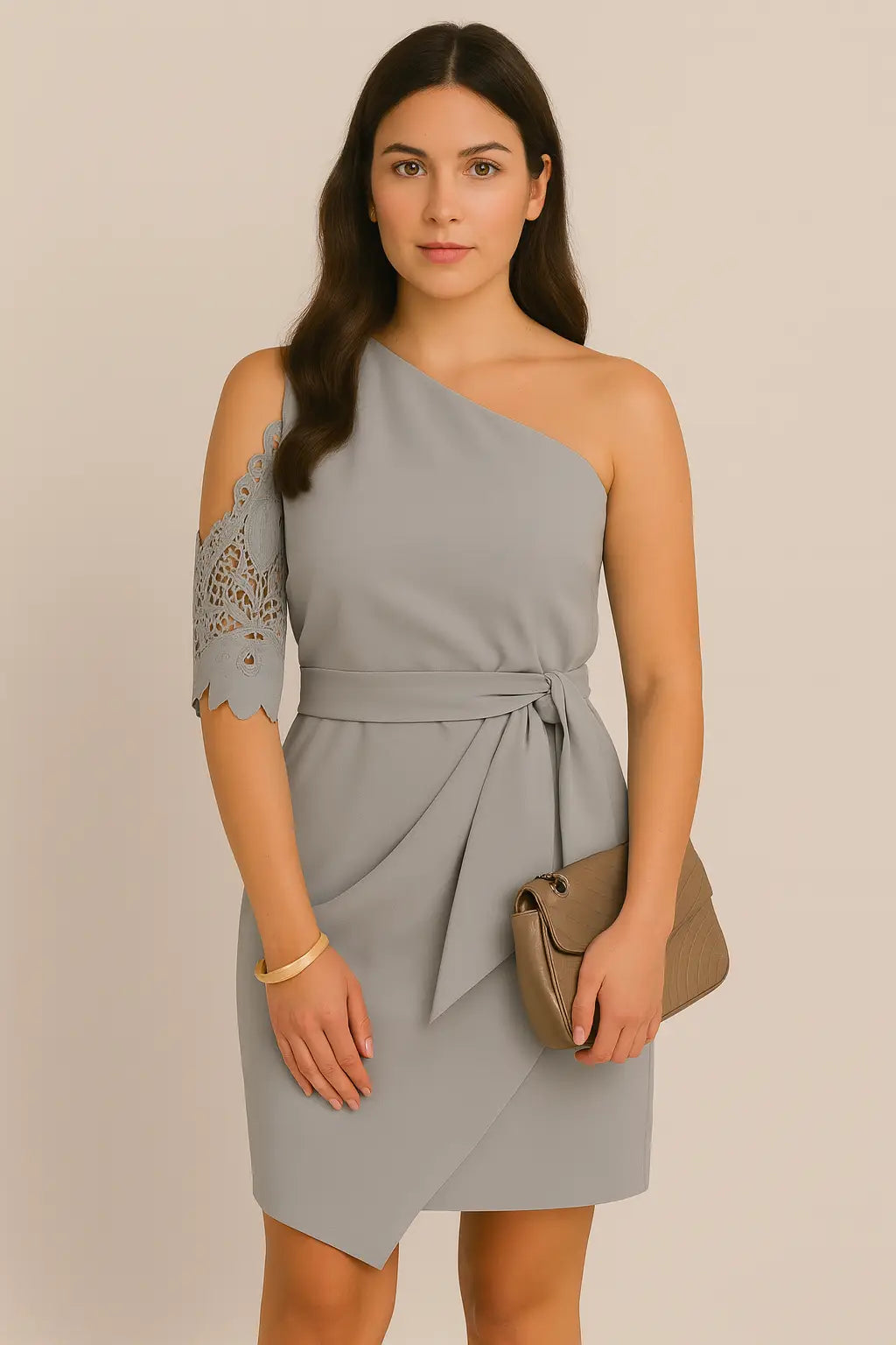 优雅蕾丝半袖女装