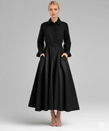 宽松连衣裙 女性弹力高腰显瘦气质