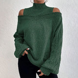 Off-Shoulder Knit Sweater