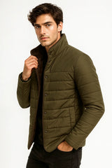 Men’s quilted puffer jacket – lightweight insulated winter coat 1