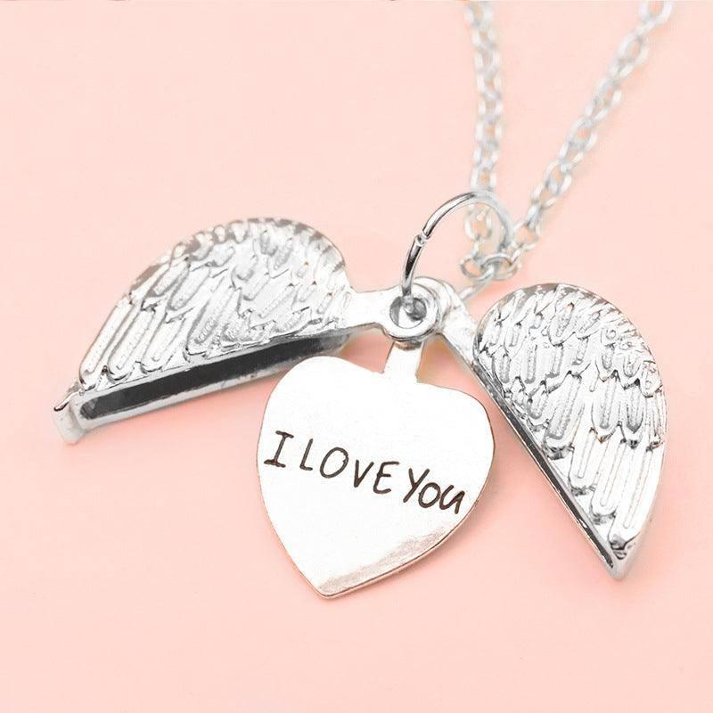 Angel Wing Heart Necklaces - Romantic Gifts for Her-5