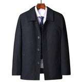 Autumn Dad Coat Thin Section Jacket Tops Men's Grandpa-355models dark blue-5