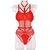 Beach Lady Swimsuit Swimwear-Red-2