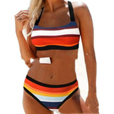 Bikini Tube Top Multicolor Swimsuit-Color-2