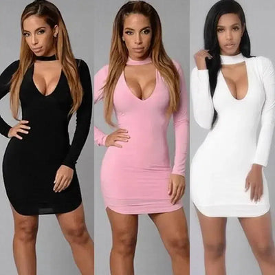 bursting, V collar, cocktail dresses and dress dresses-2