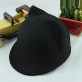 Cat ears Jazz hat top hat-Black-8