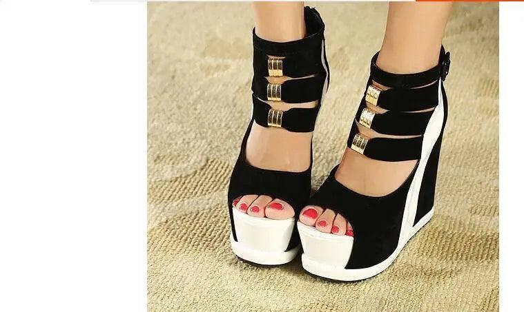 Summer New Genuine Women Platform-9