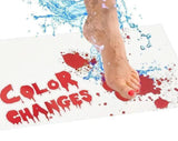 Color Changing Quality Doormat Blood Novelty Bathroom Mat-White-3