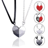 Creative Magnet Necklace Love Heart Broken Men And Women-1