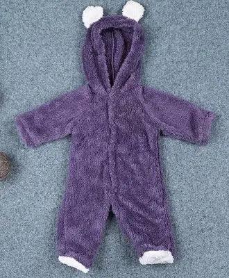 Cute Baby Winter Romper-Purple-9