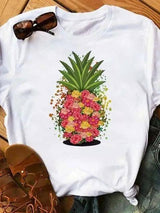 Cute Pineapple Graphic Shirt-bt7964-1