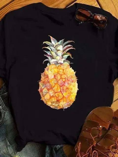 Cute Women's Pineapple Tee-bt7955-hs-1