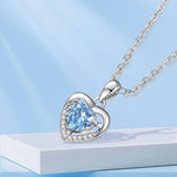 925 Heart-shaped Rhinestones Necklace Luxury Personalized Necklace For Women Jewelry Jewelry Valentine's Day Gift-6