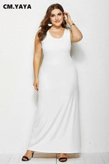 Elegant Plus Size Maxi Dress for Women-3