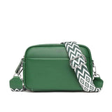 Fashion Shoulder Crossbody Bags With Rhombus Embroidered-Green-13