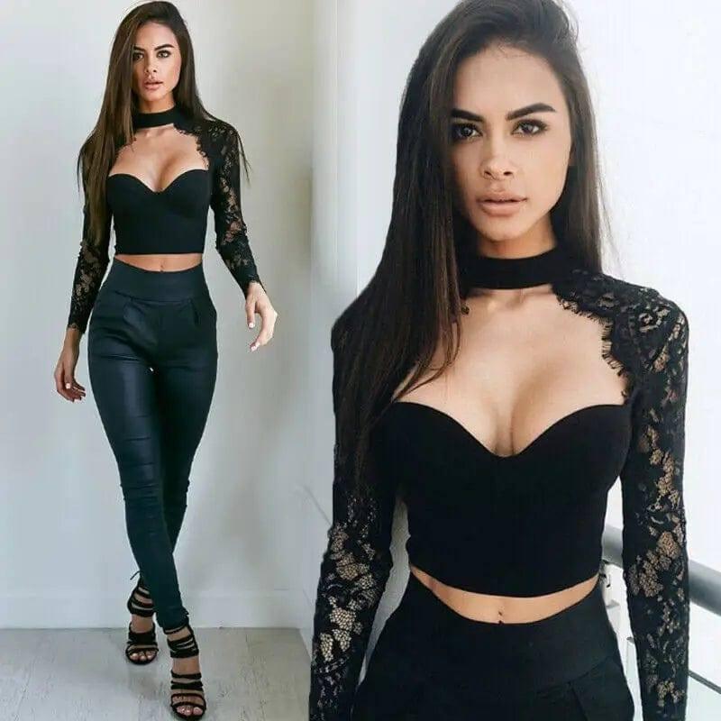 Fashion Summer Women Casual Tank Tops Vest Blouse Long-Black-2