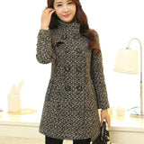 Fashion Thick Plaid woolen coat women's clothing-2