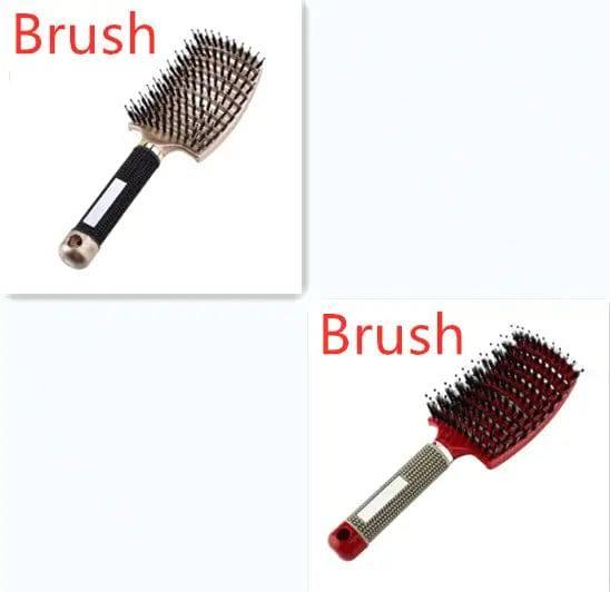 Hairbrush Anti Klit Brushy Haarborstel Women Detangler Hair-48