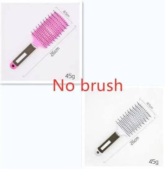 Hairbrush Anti Klit Brushy Haarborstel Women Detangler Hair-Whitepink-89