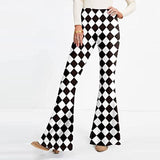 Hip Retro Printed Bootleg Pants Casual Pants-Style 5-12