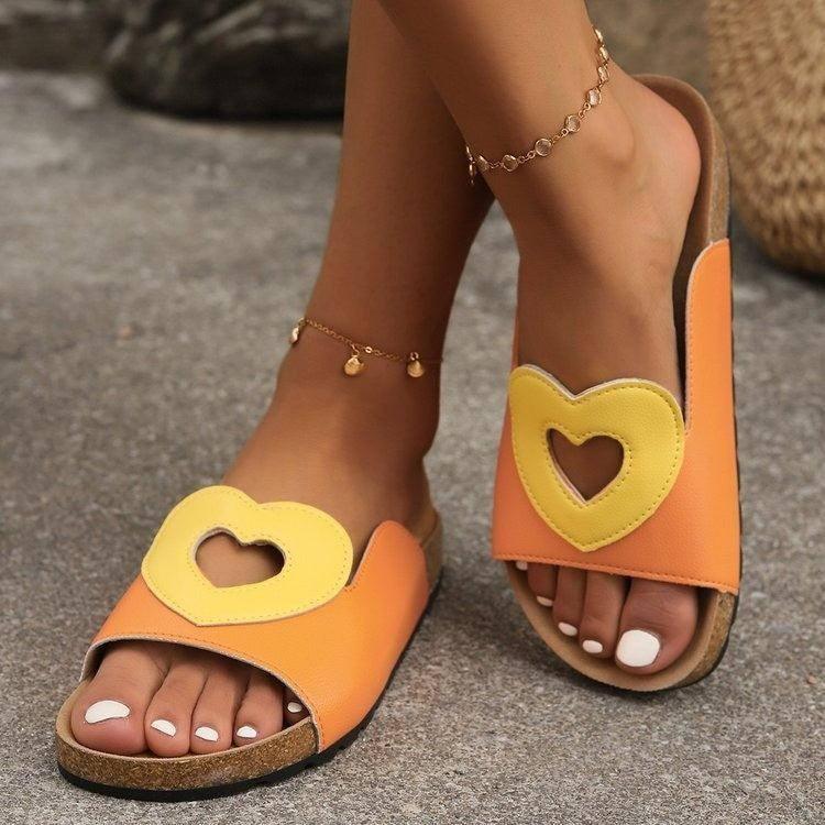 Hollow Love Sandals-2