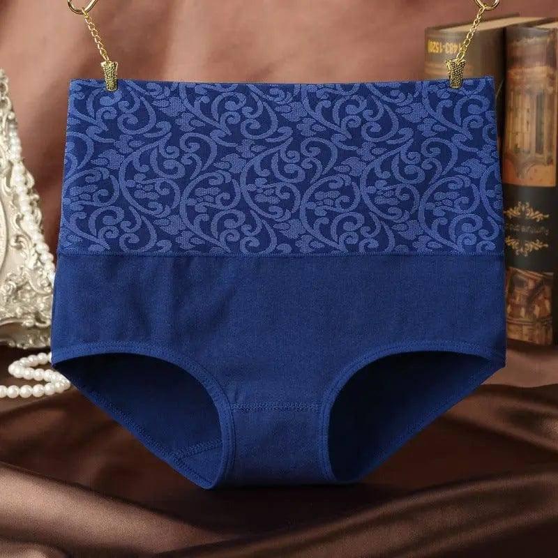 Jacquard panties-Blue-7