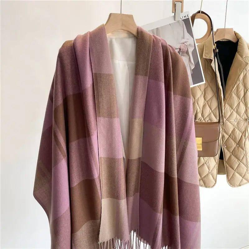 Korean Style Plaid Scarf Women's Autumn And Winter Warm-WT60 9-9