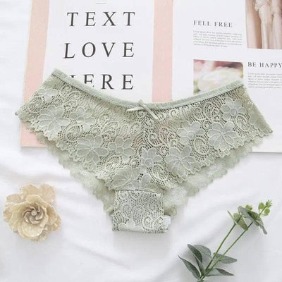 Lace Panties-Green-7