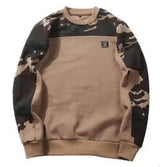 Autumn and winter new men's Hong Kong casual camouflage-Khaki-1