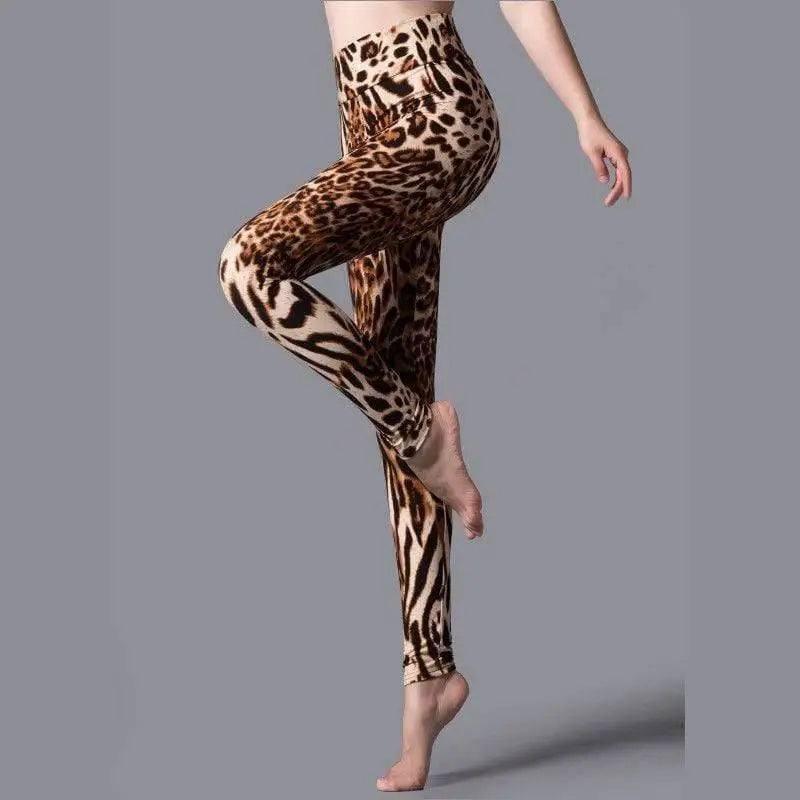 LOVEMI - Lovemi - Brushed Printed High Waist Pants Yoga Leggings