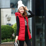 Casual padded vest-Red-1