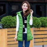 Casual padded vest-Green-2