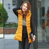 Casual padded vest-Yellow-3