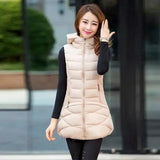 Casual padded vest-Beige-5