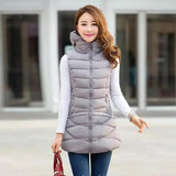 Casual padded vest-Grey-7