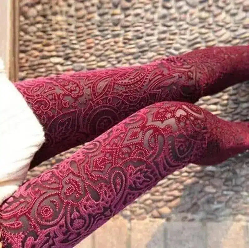 Chic Patterned Tights-1