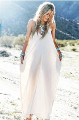 Chic Summer Beach Dress: Strapless & V-Neck-4