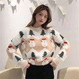 LOVEMI - Lovemi - Christmas tree snowman pullover sweater