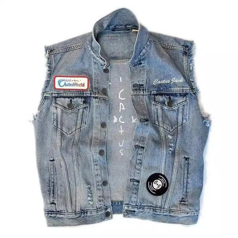 LOVEMI - Lovemi - Distressed denim jacket