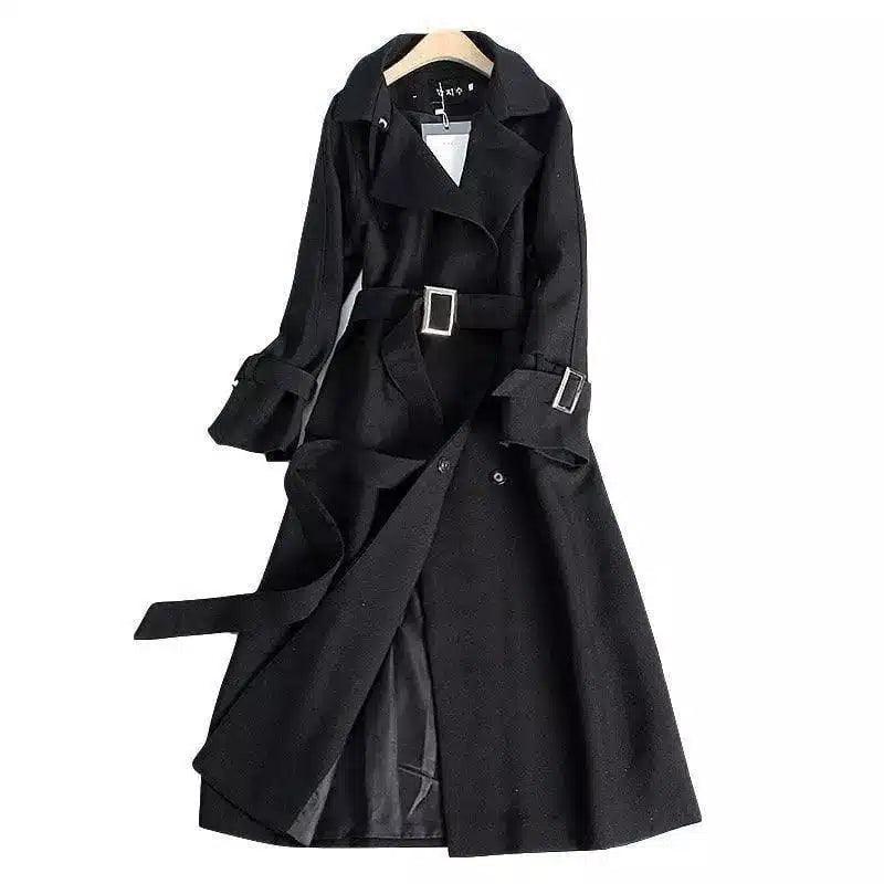 LOVEMI - Lovemi - Double-breasted waist slimming coat