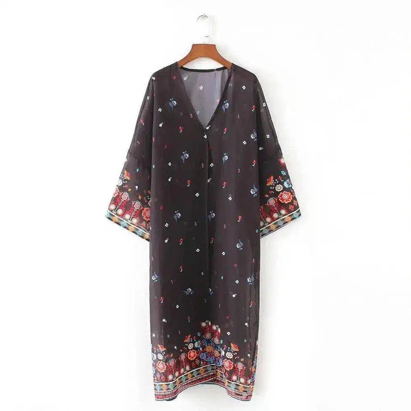 Floral Kimono Cardigan for Women-Original color-2