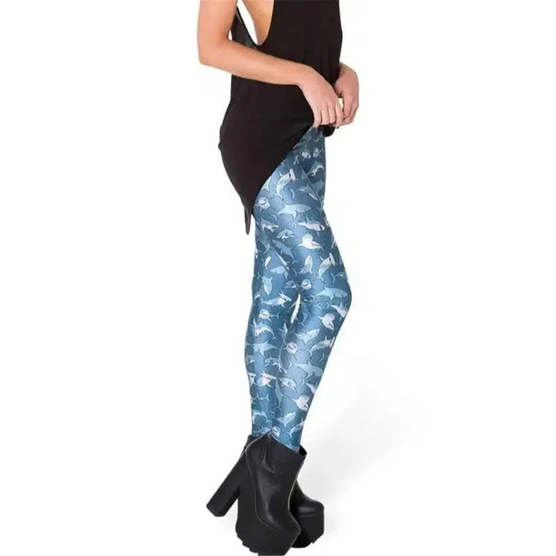 Fashion Snow White Wizard Mermaid Slim Leggings-1