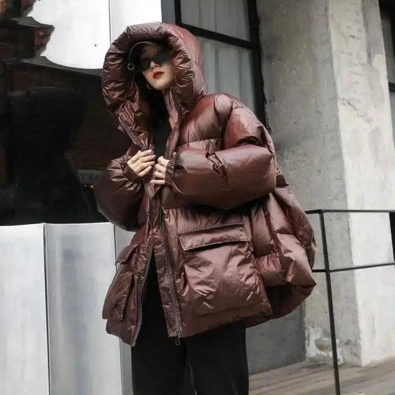 LOVEMI - Lovemi - Glossy down jacket